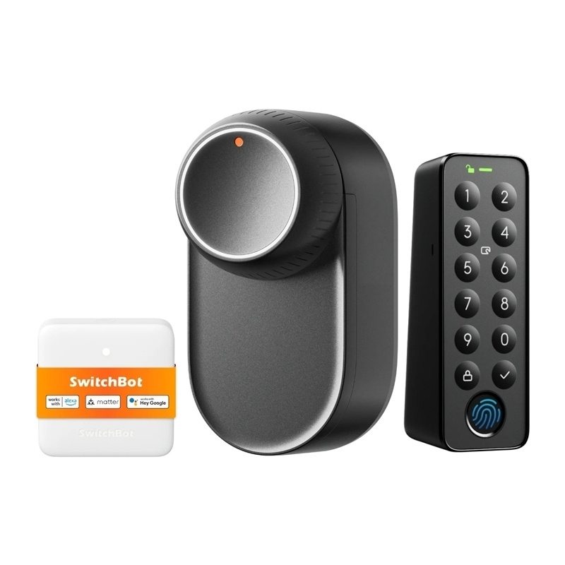 Switchbot Electronic Retrofit Lock with Black Bluetooth