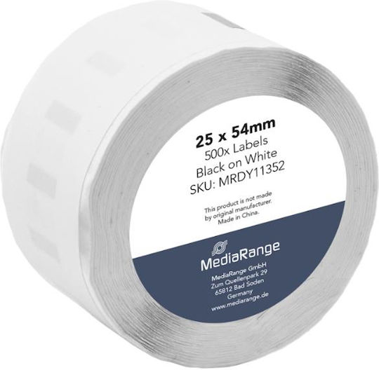 MediaRange 500 Selbstklebende Etikettenrollen 25x54mm 1Stück