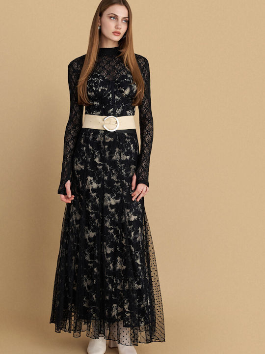 Set cu Maxi Fustă Black