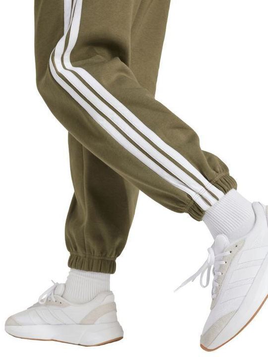 Essentials 3-stripes Jogginghose Vlies Grün