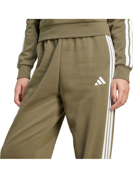 Essentials 3-stripes Jogginghose Vlies Grün