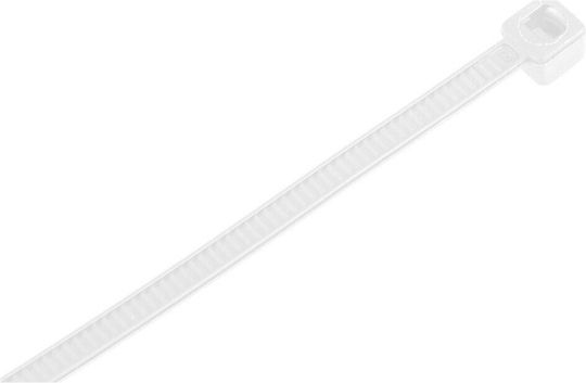 Neo Δεματικά Καλωδίων Πλαστικά 100mmx2.5mm σε Λευκό χρώμα (100τμχ)