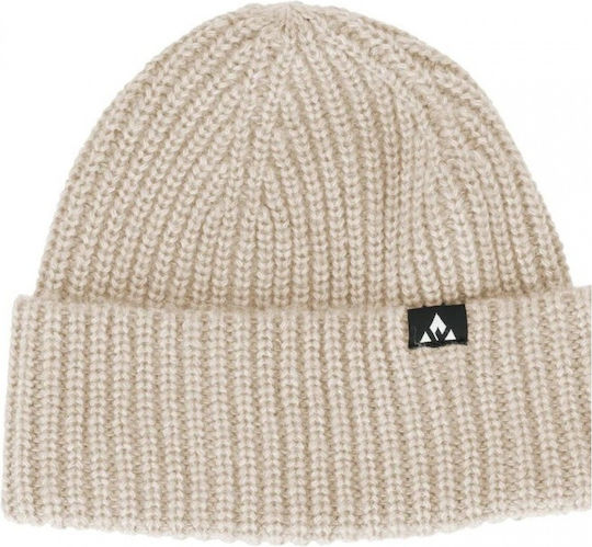 Beanie Unisex Beanie Gestrickt in Beige Farbe