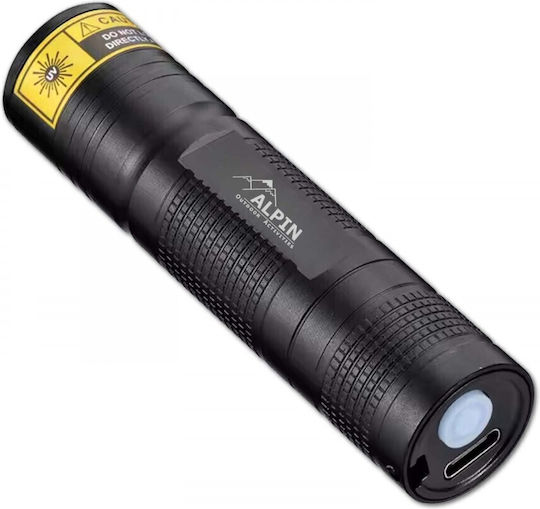 Alpin Επαναφορτιζόμενος Φακός LED UV
