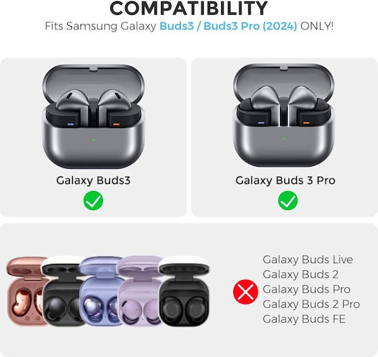 AHAstyle Калъф в Розов цвят за Galaxy Buds3