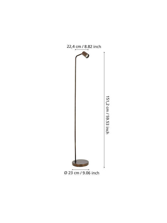 Eglo Rigomagno Floor Lamp Height 151cm Bronze Eglo Rigomagno Floor Lamp Height 151cm Bronze