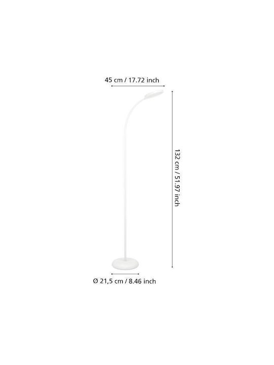 Eglo Lauro LED Φωτιστικό Δαπέδου Υ132εκ. Eglo Lauro LED Φωτιστικό Δαπέδου Υ132εκ.
