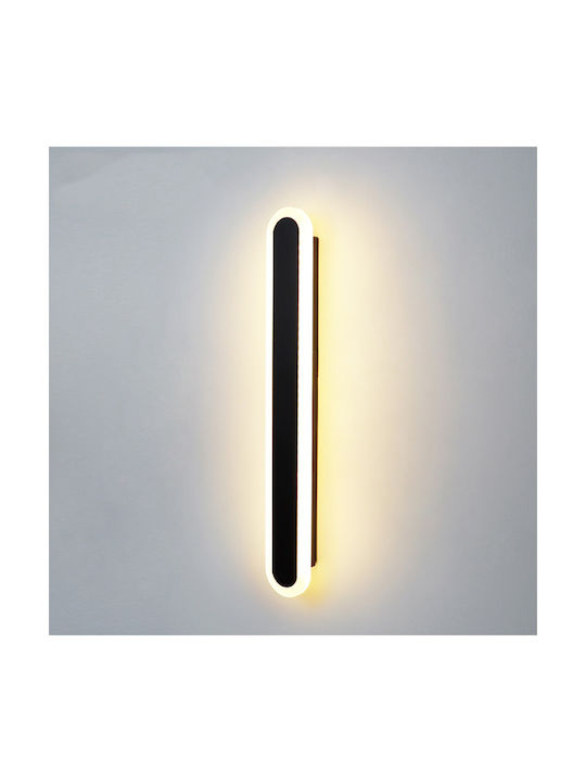 Keskor Leuchte Wand mit Integrierter LED Schwarz 80x8x3cm