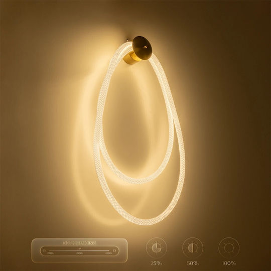 kelvo Lamp Wall with Integrated LED and Adjustable White Light 15x110cm