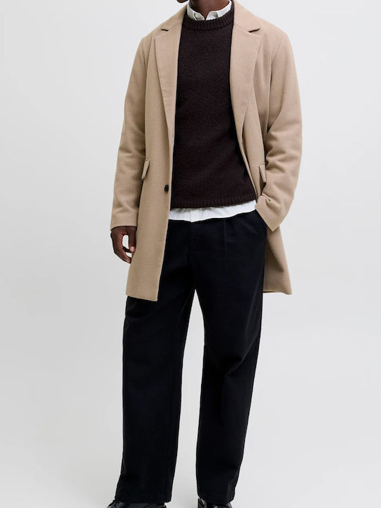 Herren Mantel Greige