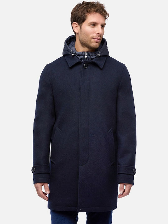 Herren Mantel Blue