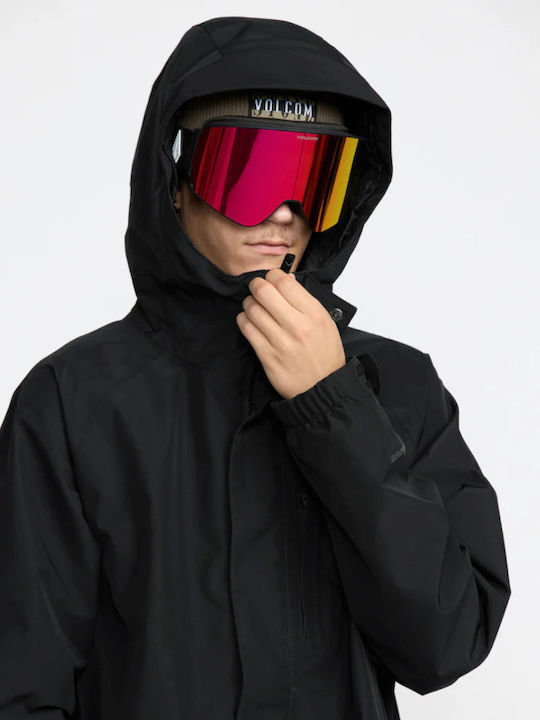 Volcom Dua Insulated G0452603-BLK Ανδρικό Μπουφάν Gore-Tex για Σκι & Snowboard Μαύρο