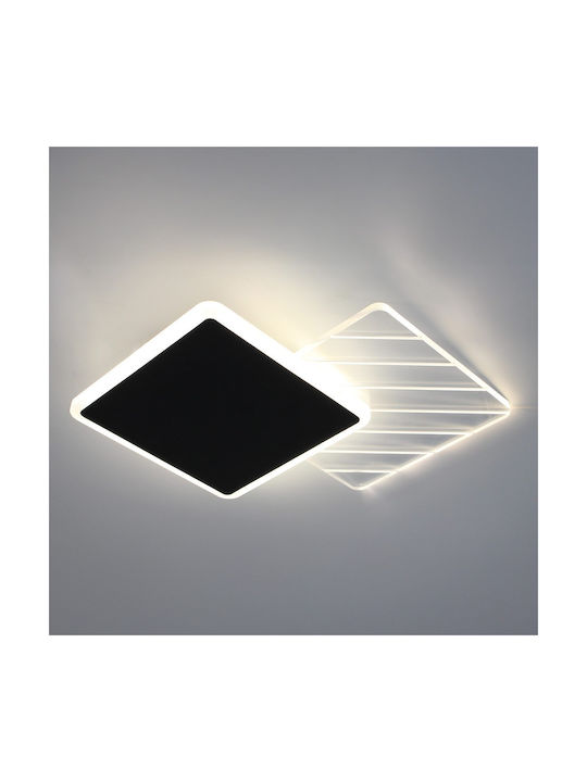 Keskor Deckenleuchte 35cm Schwarz mit Integrierter LED