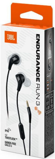 JBL Endurance Run 3 In-ear Handsfree Headphones with Connector 3.5mm Black