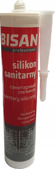 Bisan Silikon-Dichtungsmittel Schimmelresistent Transparent 300ml 1Stück