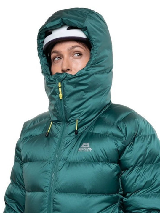 Women's Puffer Jacket for Winter with Hood Deep Teal