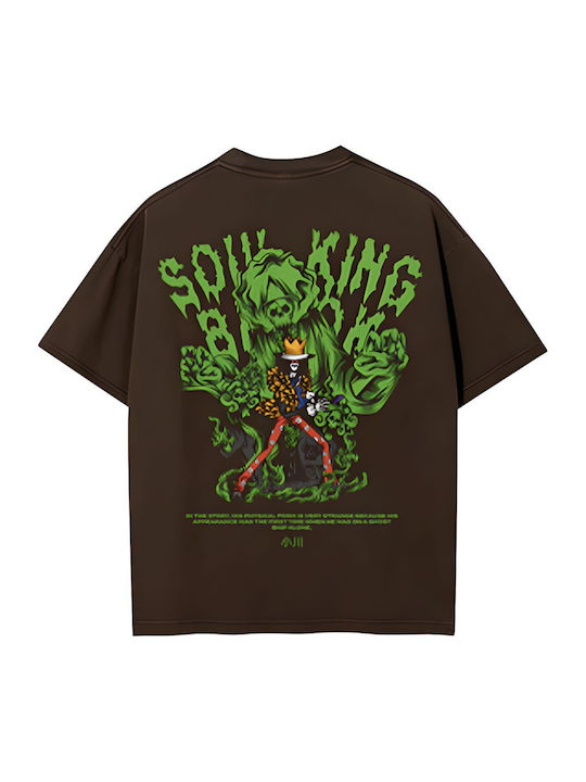 Printed Blouse One Piece Soul King T-shirt Beige Mjt10086