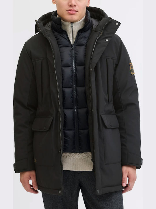 Winter Jacket Softshell Waterproof and Windproof Black