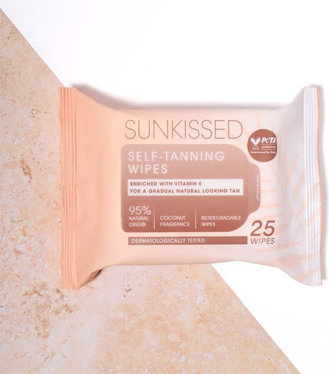 Sunkissed Self Tan Remover Pads για Πρόσωπο και Σώμα Light 25τμχ