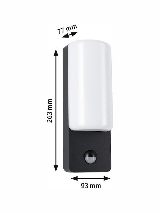 Paulmann Επιτοίχιο Εξωτερικό Φωτιστικό LED IP44 8.5W