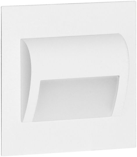 Orno Wandmontierte Außenbeleuchtung Deckenleuchte LED IP20 1.5W mit Natürliches Weiß Licht 7.5x7.5x3.25cm