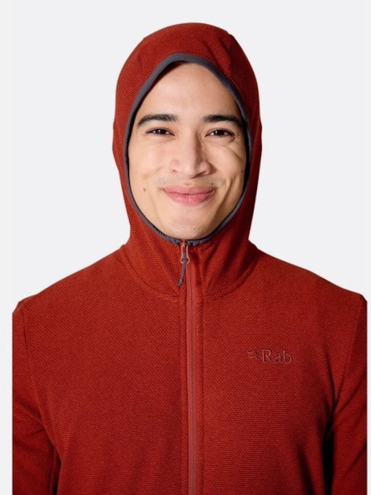 Men's Fleece Jacket Hooded Black