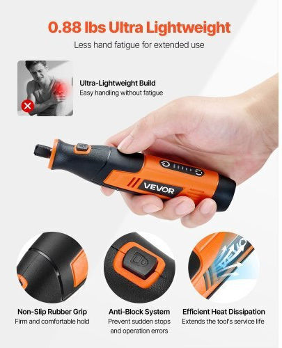 Vevor Electric Rotary Multi Tool 4V with Speed Control BCGXZGJTJWSDD8PM2001V9