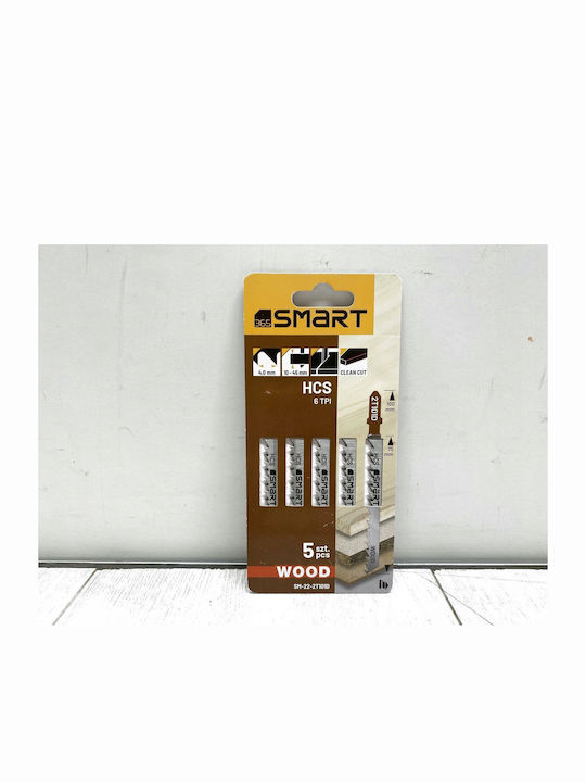 Smart 22-2T101D Λάμες για Ξύλο 5τμχ