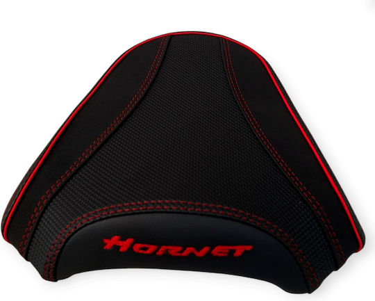 Honda Hornet500 2024 Anti-Slip Alcantara Carbon Seat Cover Red Stitches Paiping Logo