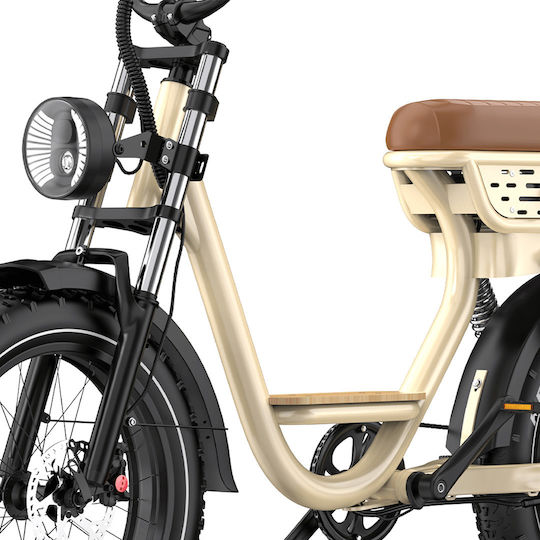 Velogreen W77 Plus 20" Μπεζ Ηλεκτρικό Ποδήλατο