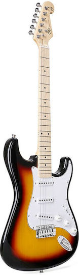 Sem13ts Sx Elektrische Gitarre Sunburst Set mit Case und Kabel