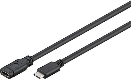 Microconnect USB 2.0 Cable USB-C male - USB-C female Black 2m (USB3.1CC2EX)