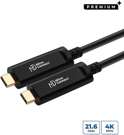 Microconnect Regular USB 3.2 Cablu USB-C bărbătesc - USB-C Negru 10m (USB3.1CC10OP)