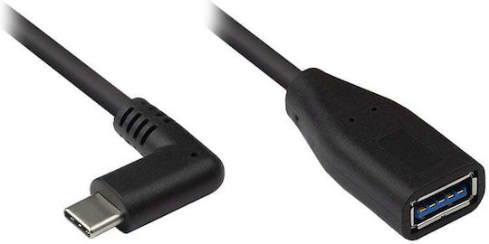 Good Connections USB 3.2 Cable USB-C male - USB-A female Μαύρο 0.1m 2811-OTGW