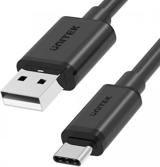 Unitek USB 2.0 Cable USB-C male - USB-A Μαύρο 1.5m C14067BK
