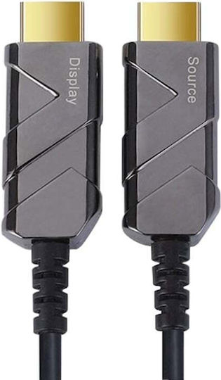 PremiumCord HDMI 2.1 Ultra High Speed 48Gbps 4K 120Hz HDR VRR Kabel HDMI-Stecker - HDMI-Stecker 15m Schwarz