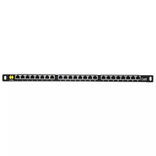 Корекционен панел Netrack 19'' 24 порта Cat 6 Ftp 0.5 U рафт