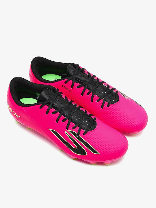 Skechers Ποδοσφαιρικά Παπούτσια με Τάπες Ροζ