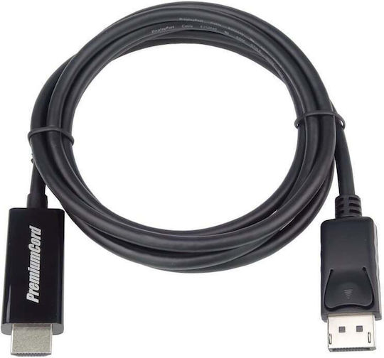PremiumCord Cable DisplayPort male - HDMI male 5m Μαύρο (kportadk01-05)