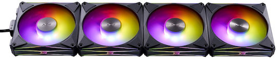 Adata Hurricane MAG 120 Case Fan with ARGB Lighting 4pcs