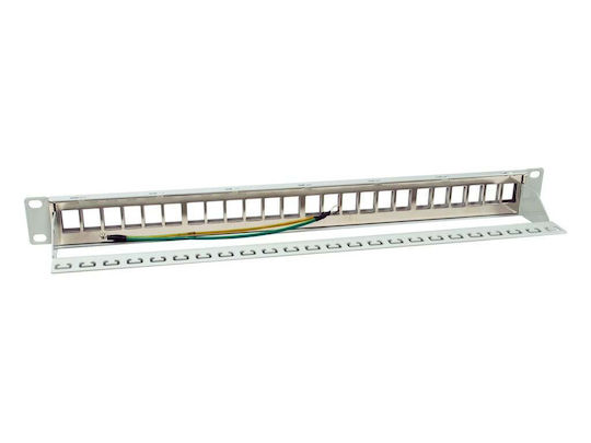 Equip Patch Panel Keystone για Rack 1U 19" cat6a