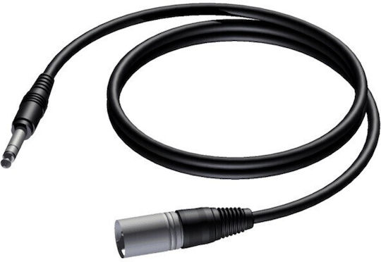 Procab Cable XLR male - 6.3mm male 1.5m (CLA724/1.5)