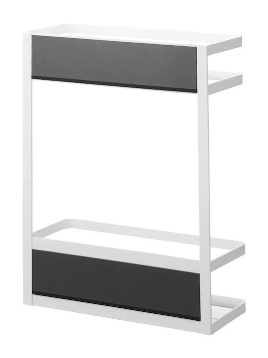 Yamazaki Επιτοίχια Ραφιέρα Μπάνιου Μεταλλική 24.5x6.5x34cm