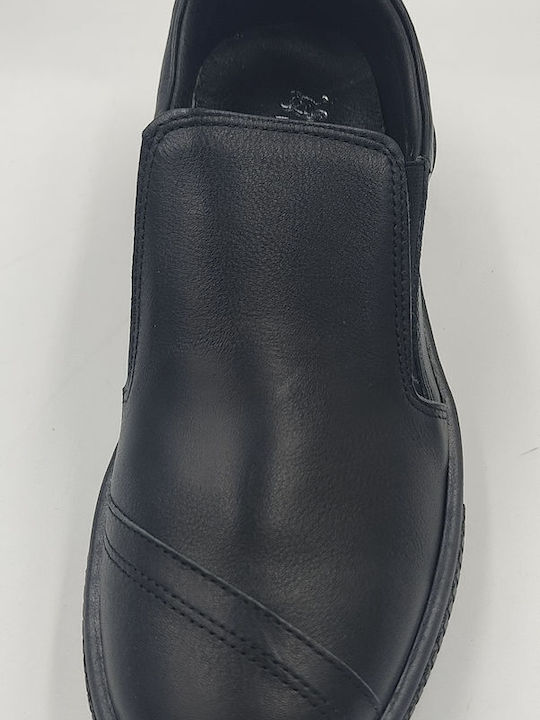 Дамски Slip-On Кожени Черни