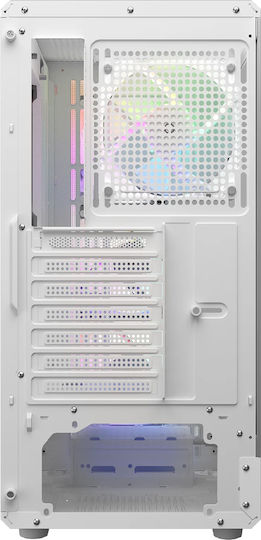 Cougar AirFace Pure RGB Gaming Midi Tower Κουτί Υπολογιστή Λευκό