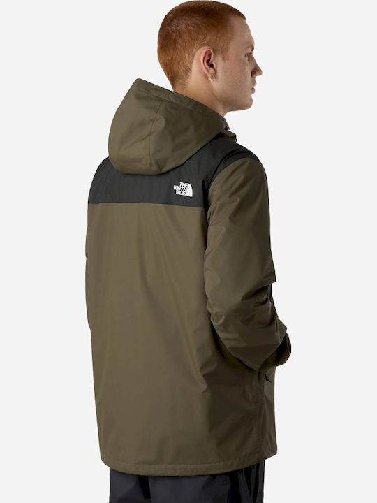 Antora Winter Jacket Waterproof Taupe Green/black