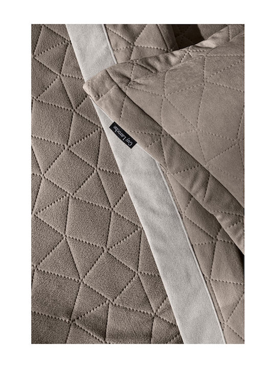 Guy Laroche Avalon Zweisitzer-Sofa Überwurf Samtig 170x250cm Grau