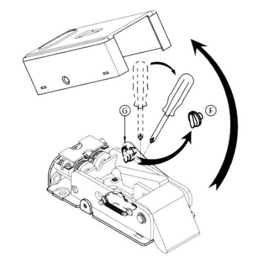 Viro Electric Lock V06 Strike Horizontal Installation Nickel Matte