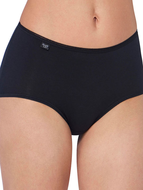 24/7 Midi Βαμβακερά Ψηλόμεσα Γυναικεία Boxer 3Pack Μαύρα
