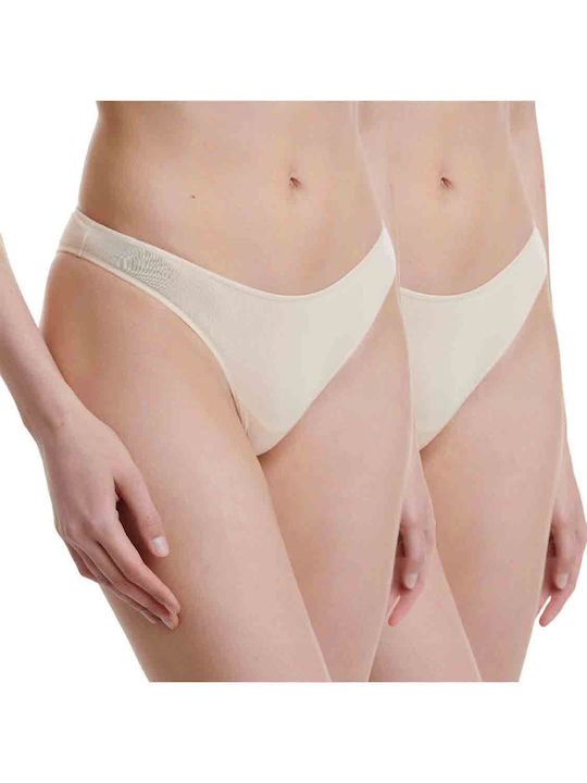 Bamboo Women's Brazil 2Pack Beige